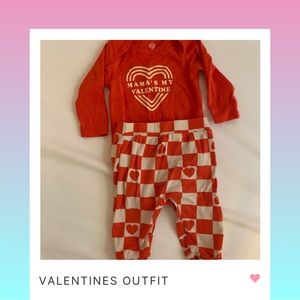 Valentines Outfit 3-6 months